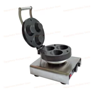 Stuffed Waffle Maker Electric Waffle Machine Ice Cream Cup Shape Ice Cream Waffle Pancake Machine Commercial 110-240V - Image 2