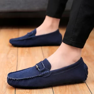 Men's Brand Casual Shoes Fashion Suede Leather Loafers Shoes Soft Comfortable Driving Shoes for Man Moccasins Walking Sneakers - Image 4