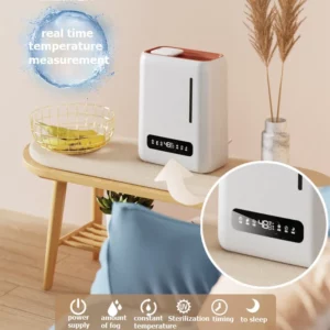 4L Ultrasound Air Humidifier With LCD Screen Display Home Large Capacity Aroma Essential Oil Diffuser UV Sterilization Atomizer - Image 4