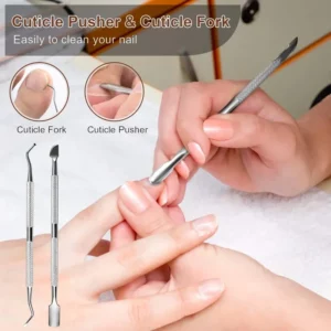 27PCS Foot Care Tool Pedicure Manicure Kit Set Stainless Steel Peeling Exfoliating Callus Dead Skin Remover Foot Scrubbing Brush - Image 4