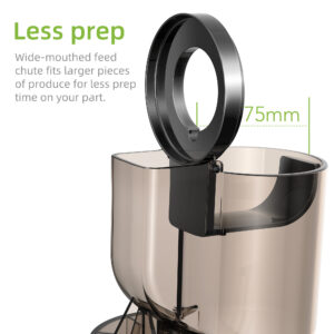 BioloMix Cold Press Juicer with 75mm Feed Chute, 200W 40-65RPM Powerful Motor Slow Masticating Juice Extractor Fits Whole Fruits - Image 6