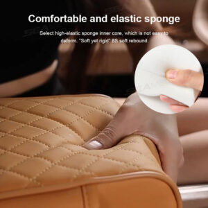 Car Center Console Armrest Cushion Thicken Arm Rest Box Pad Side Extension Cushion with Cup Holder Tissue Box Organizer Bag - Image 6