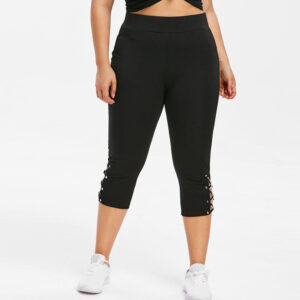 Leggings Women Summer Mid-Calf Pants Leggings Elastic Cropped High Waist Fitness Leggings Sports Leggings pantalones de mujer - Image 4