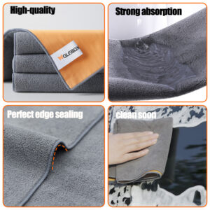 3PCS Car Microfiber Wash Drying Towels Auto Ultra Absorbent Car Cleaning Tools Cloth & Interior Detailing Towel 30*40/30*60CM - Image 3