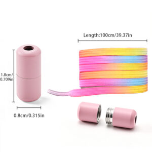 1Pair No Tie Shoe Laces Colorful Buckle Shoelaces Pearl Light Colorful Fashion Without Ties Elastic Laces Sneaker Kids Adult - Image 4