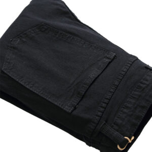 Stylish Street Style Men Hiphop Holes Stretch Slim Pencil Jeans Trousers Male Distressed Cotton Skinny Denim Pants - Image 4