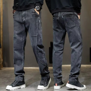 Summer Designer Clothes High Quality Punk Harajuku Fashion Casual Plus Size Slim Fit Denim Jeans for 2024 Cowboy Pants for Men - Image 3