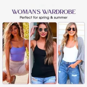 Cami Bra – Women's Camisole With Built In Padded Bra Vest Dropshipping As Seen on Tiktok Pink Top For Women Pajamas Home Wear - Image 5