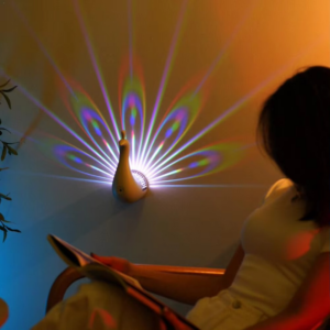 Peacock Projector Lamp Remote Control Night Light Bedside Colorful Atmosphere Light Creative Wall-mounted 9 modes Christmas Gift - Image 7