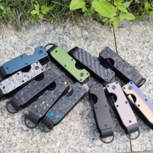 Key Organizer Compact Holder Metal Key Chain Minimalist key case holder for keychain Secures 1-5 Keys - Image 3