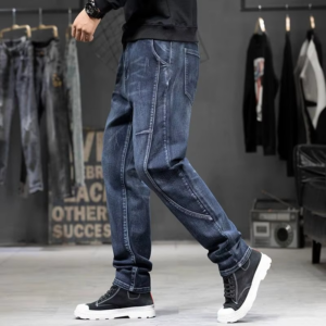 Summer Designer Clothes High Quality Punk Harajuku Fashion Casual Plus Size Slim Fit Denim Jeans for 2024 Cowboy Pants for Men - Image 5
