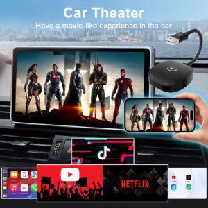 Wireless Video Carplay Adapter with Netflix/YouTube/ TikTok for OEM Wireless CarPlay Cars - Image 4