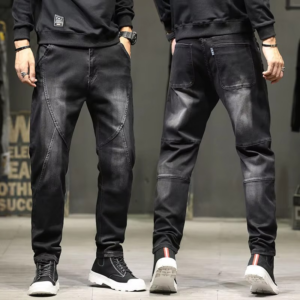Summer Designer Clothes High Quality Punk Harajuku Fashion Casual Plus Size Slim Fit Denim Jeans for 2024 Cowboy Pants for Men - Image 4