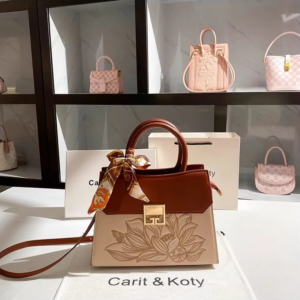 Chinese Embroidery Floral Women's Handbag Textured Leather Large Capacity Tote Bag Shoulder Messenger Bag Lady Purse Gift Bag - Image 6