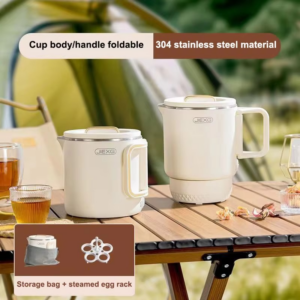 2025 New 3 in 1 Multifunctional Rice Cooker Portable Small Travel Electric Kettle Household Foldable Electric Cooker Hot Pot - Image 6