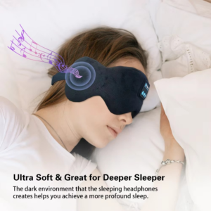 Sleeping Mask With Bluetooth 5.3 Headphones For Sleeping Sleep Shade For Women Men Fone De Ouvido Bluetooth Wireless Eye Mak - Image 4
