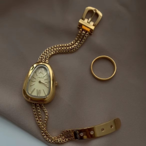 Light luxury niche snake head women's quartz watch high-end temperament bracelet women's watch snake chain women's watch gift - Image 5