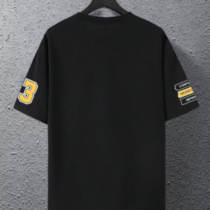 Men's casual fashion short-sleeved T-shirt 3D printing letters printing summer outdoor street daily breathable wear - Image 2