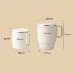 2025 New 3 in 1 Multifunctional Rice Cooker Portable Small Travel Electric Kettle Household Foldable Electric Cooker Hot Pot - Image 2