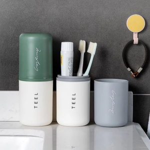 1pc Portable Toothbrush Holder Box Bathroom Accessories Toothpaste Box Outdoor Travel Camping Toothbrush Storage Organizer Case - Image 2