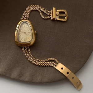 Light luxury niche snake head women's quartz watch high-end temperament bracelet women's watch snake chain women's watch gift - Image 6
