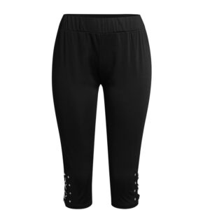 Leggings Women Summer Mid-Calf Pants Leggings Elastic Cropped High Waist Fitness Leggings Sports Leggings pantalones de mujer - Image 2