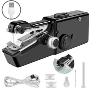 USB Electric Handheld Sewing Machine Kit, Cordless Mini Quick Repairing Sewing Machine For Denim Curtain Leather - Image 3