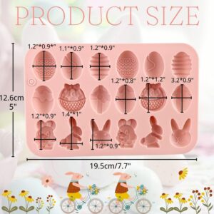 1 Pieces Easter Silicone Chocolate Moulds 18 Cavity Egg,Bunny, Rabbit Head,Basket shapes Mould for DIY Chocolate,Candy,Jelly - Image 5