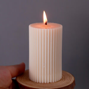 Striped Cylindrical Candle Silicone Mold Handmade Scented Candle Making Wax Mould DIY Crystal Epoxy Resin Craft Molds Home Decor - Image 4