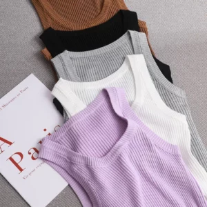pure color skinny tanks O-Neck Summer Sleeveless Sexy Bodysuit Women 2023 Off Shoulder Body Tops Street - Image 3