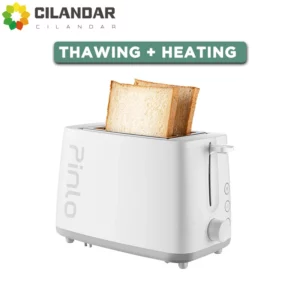 New 2025 PinLo Bread Toaste With Removable Crumb Tray Toasters Cooking Appliances Home 2 Slices Mini Auto Breakfast Toaster - Image 1