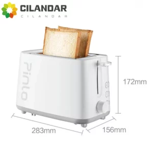 New 2025 PinLo Bread Toaste With Removable Crumb Tray Toasters Cooking Appliances Home 2 Slices Mini Auto Breakfast Toaster - Image 6