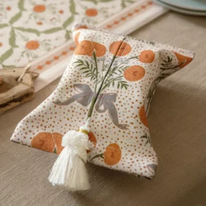 Retro Home Living Room Bedroom Multi-purpose Tissue Box, Aperextraction Box, Printed Pattern Fabric Car Tissue Paper Storage Box - Image 5