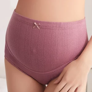 3 Colors Plus Size Cotton Pregnant Shorts High Waist Pregnancy Briefs Adjustable Maternity Underwear Panties for Women Clothes - Image 2