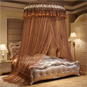 New Design Hung Dome Princess Mosquito Net Insect Bed Canopy Netting Lace Round Mosquito Nets Protect You with Good Sleepping - Image 4