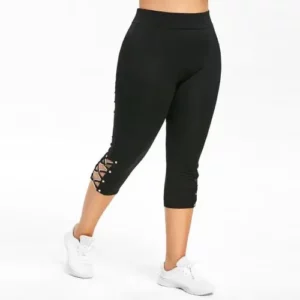 Leggings Women Summer Mid-Calf Pants Leggings Elastic Cropped High Waist Fitness Leggings Sports Leggings pantalones de mujer - Image 5