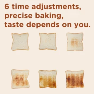 New 2025 PinLo Bread Toaste With Removable Crumb Tray Toasters Cooking Appliances Home 2 Slices Mini Auto Breakfast Toaster - Image 5