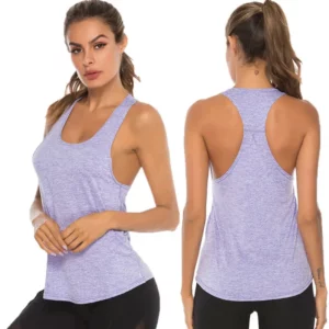 Gym Fitness Vest Women Sleeveless Workout Tank Yoga Shirt Tops For Women Fitness Jogging Yoga Tank Shirt - Image 4