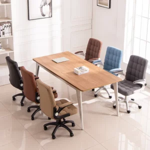 JOYLIVE Adjustable Home Office Chair Lift Swivel Chair Computer Chair Sliding Backrest Dormitory Chair Meeting Room Home Use - Image 2