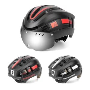ThinkRider Road MTB Bicycle Helmet LED Light With Magnetic Goggles and Taillight 58-62cm for Men Women Safe Riding Equipment - Image 6