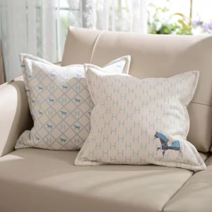 Croker Horse 45x45cm Cashmere Throw Pillow Cushion Cover - Palace Horse Pattern Soft Couch Sofa Pillow Covers For Living Room - Image 2
