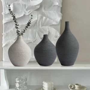 Simple Ceramic Vase Decoration for Home Nordic Luxury Narrow Mouth Flower Pot Living Room Interior Office Desktop Decor Gift - Image 6