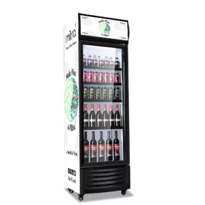 for 300L Glass Door Supermarket Refrigerator Beverage Cabinet Commercial Freezer Display Upright Chiller - Image 4