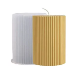 Striped Cylindrical Candle Silicone Mold Handmade Scented Candle Making Wax Mould DIY Crystal Epoxy Resin Craft Molds Home Decor - Image 3