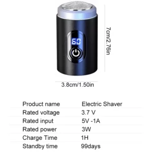 Men's electric shaver is easy to disassemble and clean, and the LED power display can be carried easily and easily. - Image 2