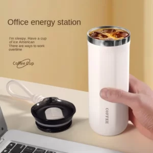 350/500ML Stainless Steel Coffee Mug Insulated Water Cup Portable Double Wall Vacuum Flask Leak-Proof with Lid Travel Coffee Cup - Image 3