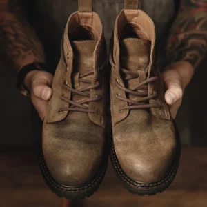 Maden Retro Winter Shoes Men Boots Desert High Top Boot Casual Vintage Street Cool Shoe Winter Brown Leather Shoes - Image 3