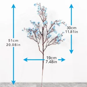 Artificial Flowers Cherry Blossoms Baby's Breath Gypsophila Fake Flowers DIY Wedding Home Vase Decoration Faux Flowers Branch - Image 6