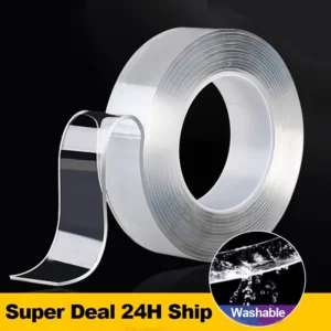 Nano Tape Super Strong Double-Sided Adhesive Tape Transparent Reusable Waterproof Tapes Heat Resistance Bathroom Home Decoration - Image 2