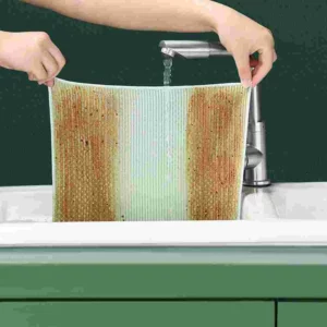 5 Pcs Dish Towels Kitchen Rag Cleaning Cloths Tableware Rags Dishcloth 30X30X02 Green - Image 2